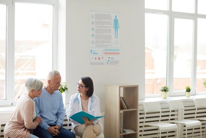 doctor and patient discussing next steps