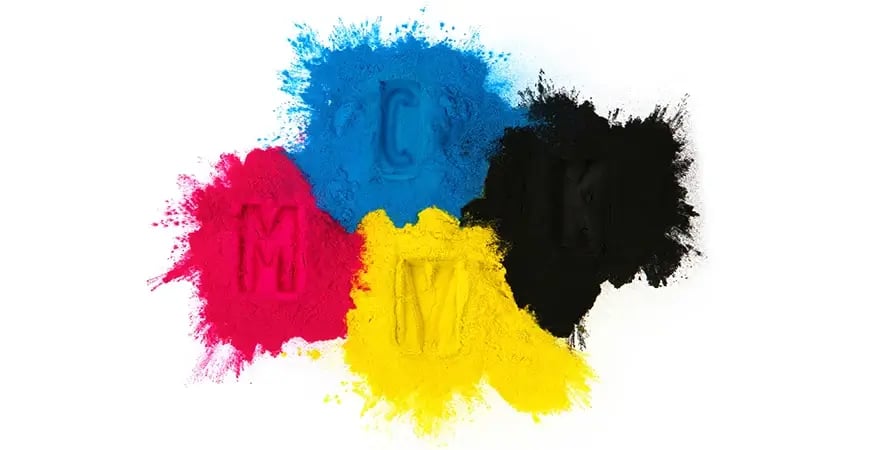 cmyk color piles