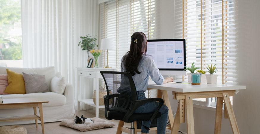 Woman Working from Home