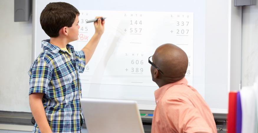 Writing on an interactive whiteboard